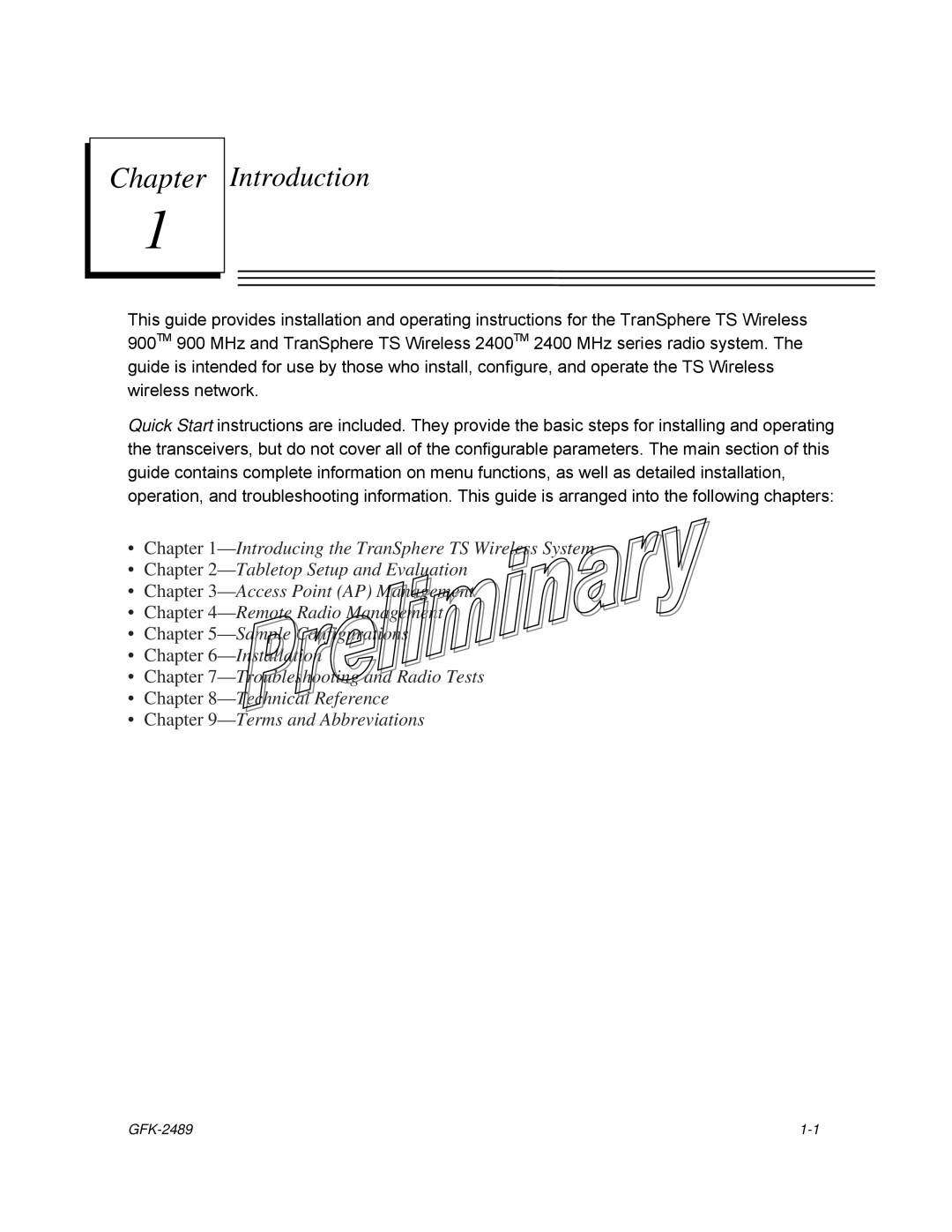 GE GFK-2489 user manual Chapter 