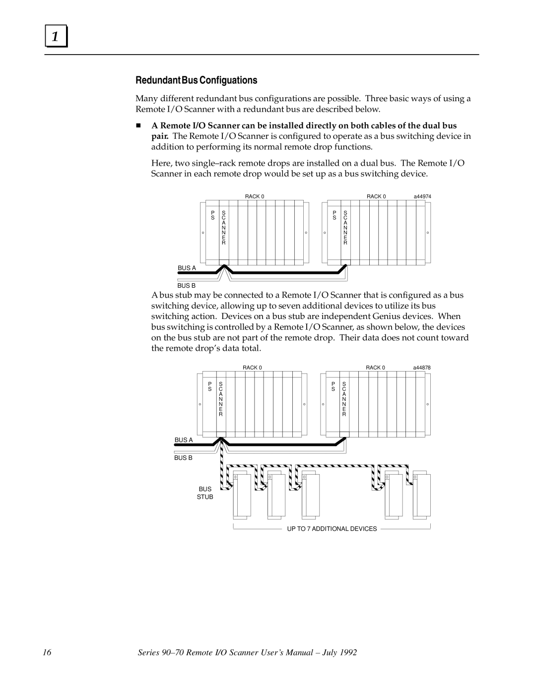 GE GFK0579B user manual Redundant Bus Configuations 