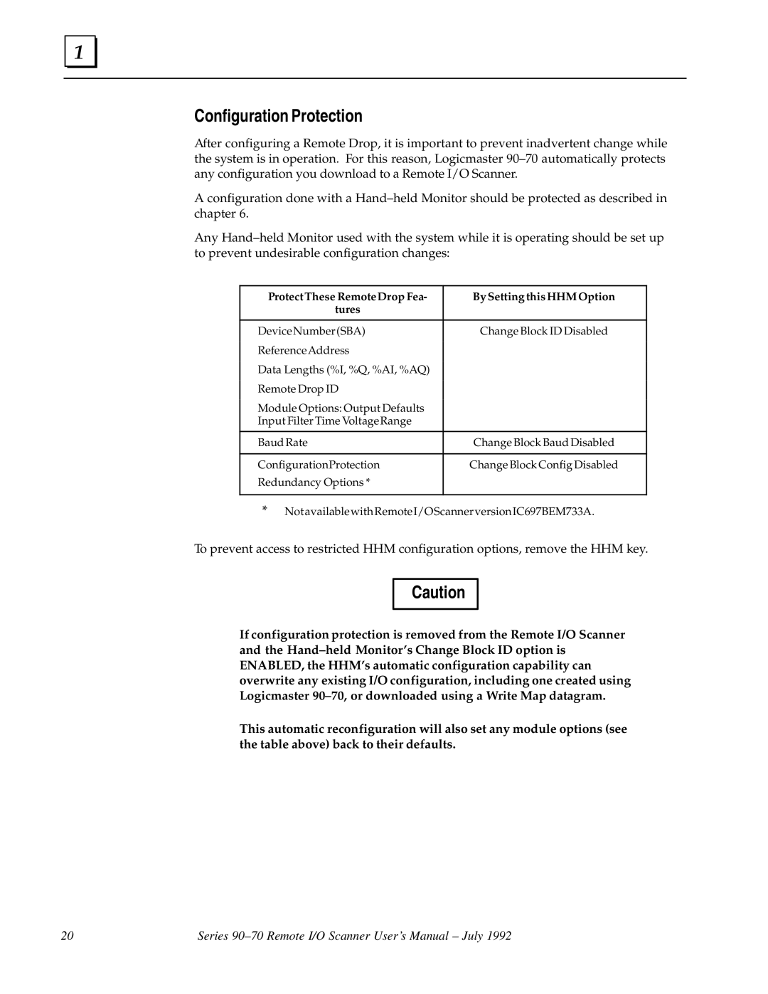 GE GFK0579B user manual Configuration Protection 