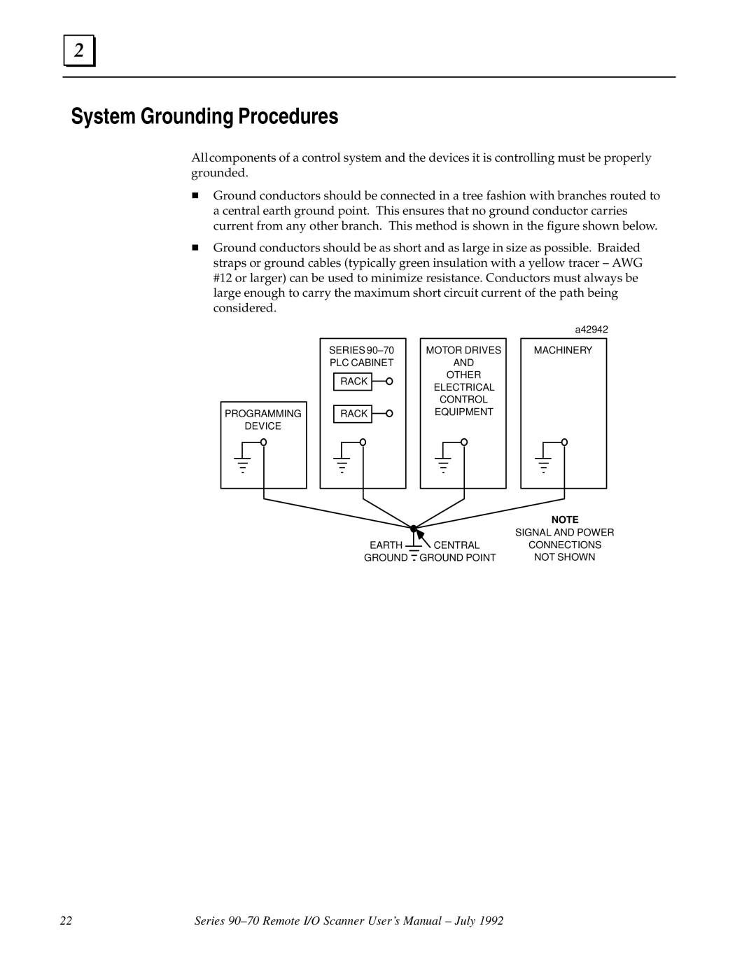 GE GFK0579B user manual System Grounding Procedures 