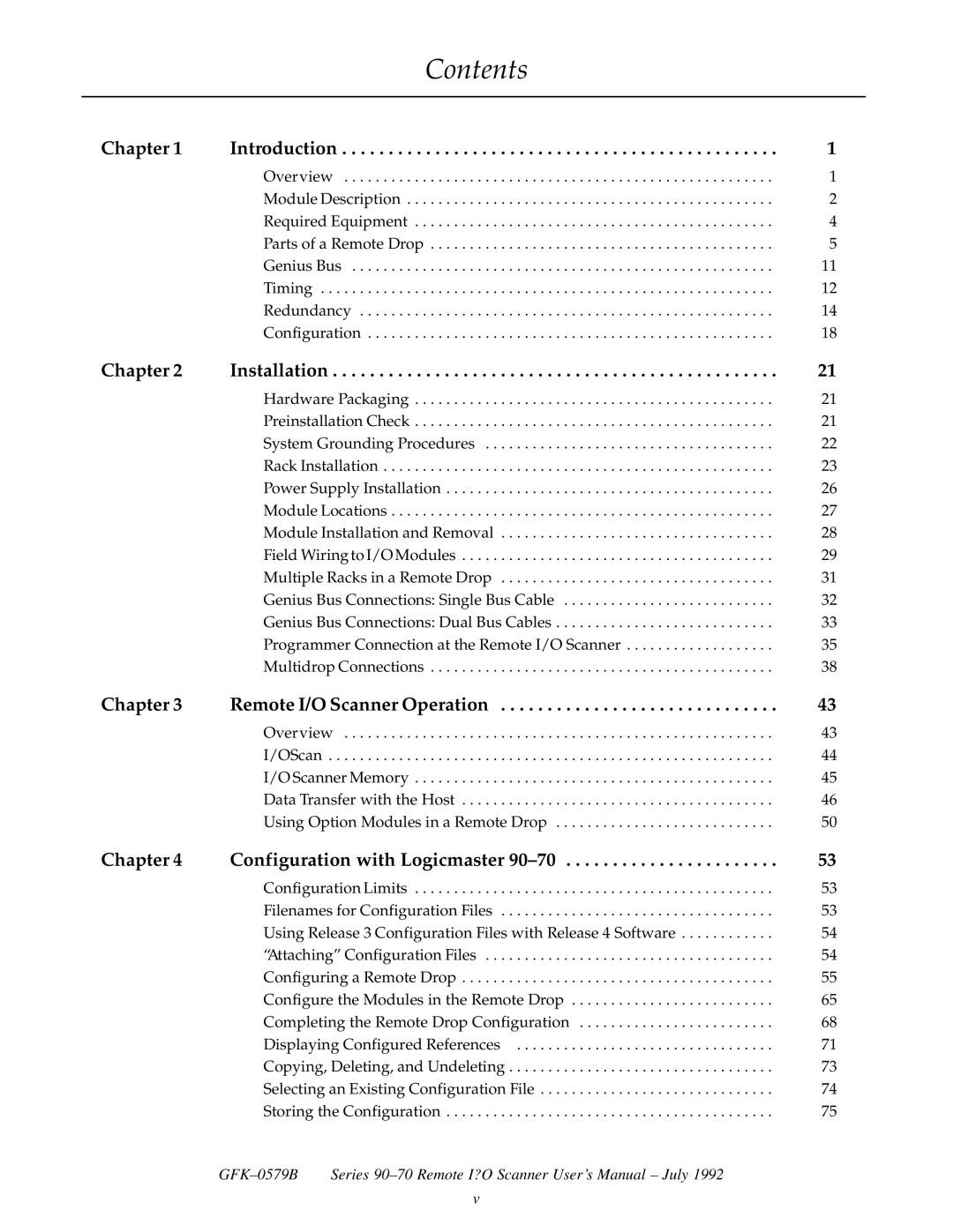 GE GFK0579B user manual Contents 