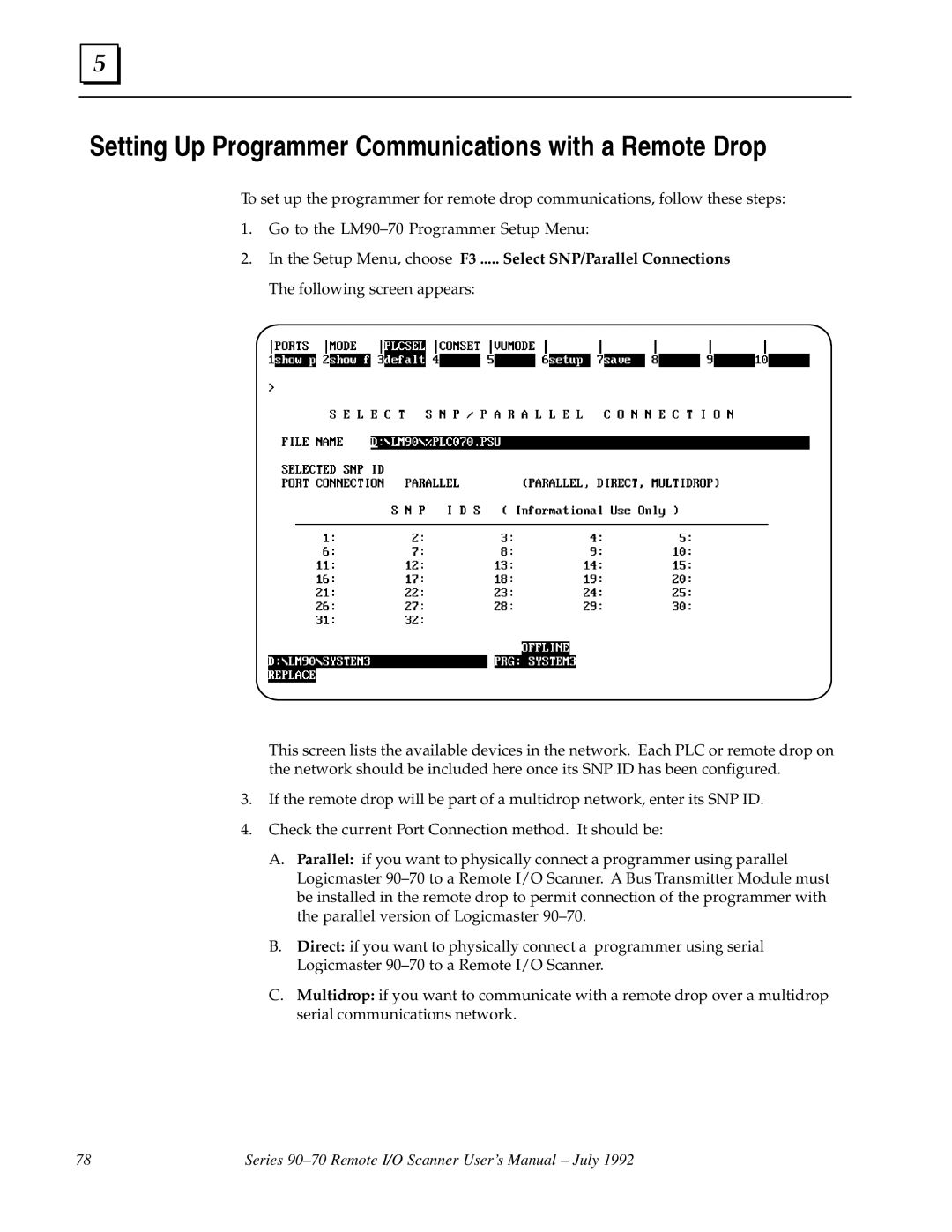 GE GFK0579B user manual Setting Up Programmer Communications with a Remote Drop 