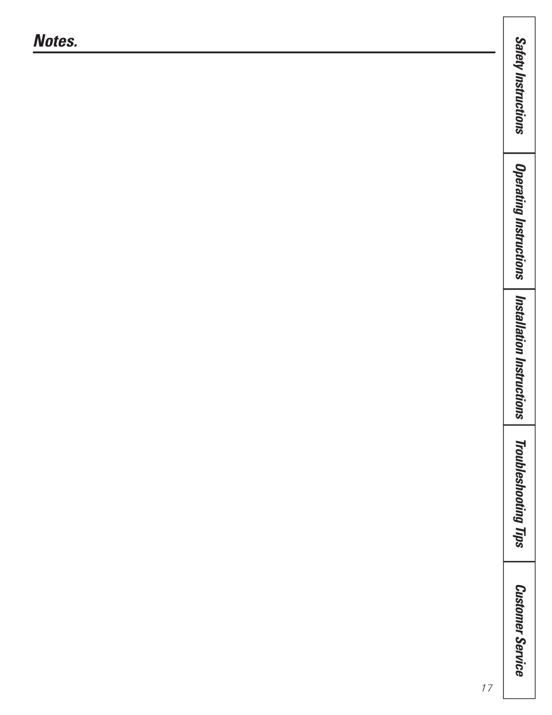 GE GXUT03B, GNUT03B owner manual Safety Instructions 