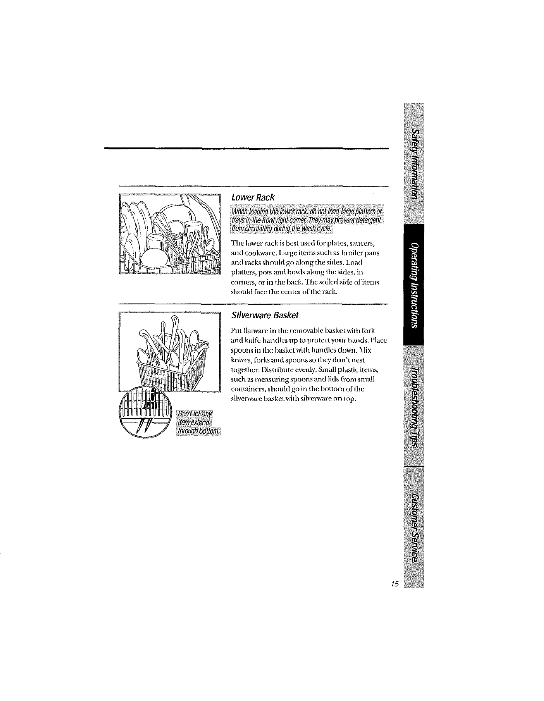 GE GSD2200, GSD3220, GSD2230, GSD3210, GSD3230, GSD2020, GSD2030, GSD2220, GSD2000 manual Lower Rack 