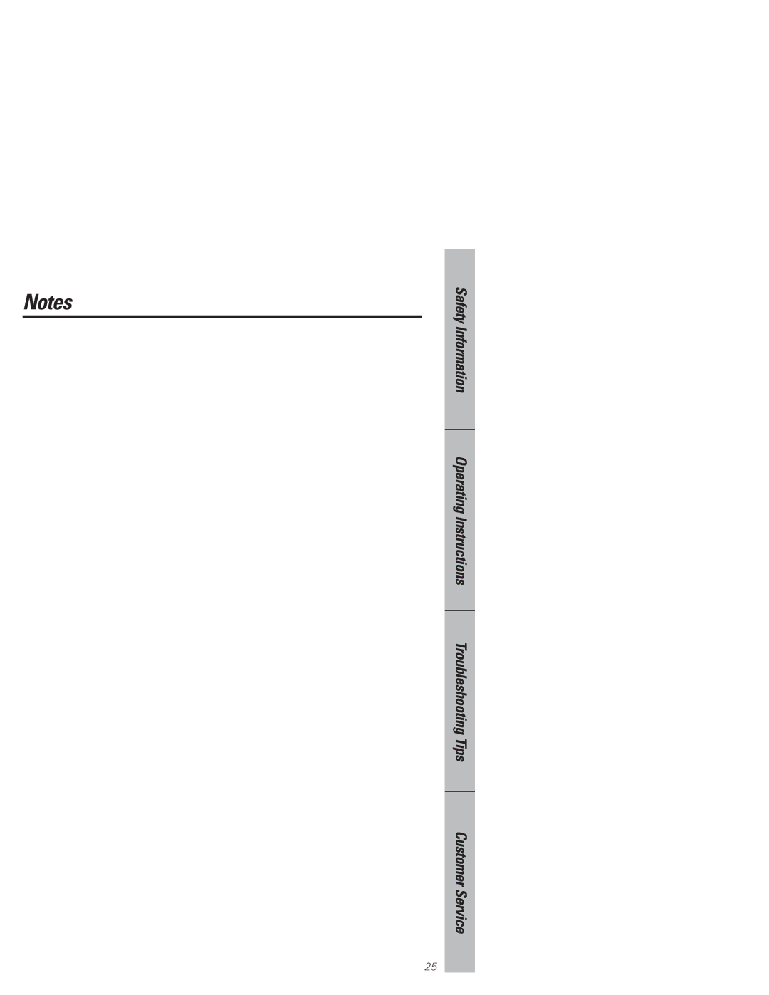 GE GSD4335, GSD4320, GSD4310, GSD4315, GSD4325, GSD4330, 49-5847-1, 165D4700P176 owner manual 