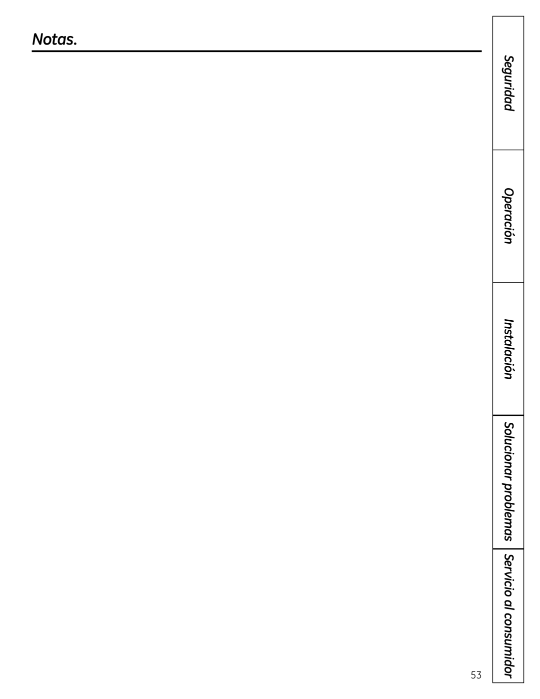 GE GTR10HAX, GTR12HBX operating instructions Notas 