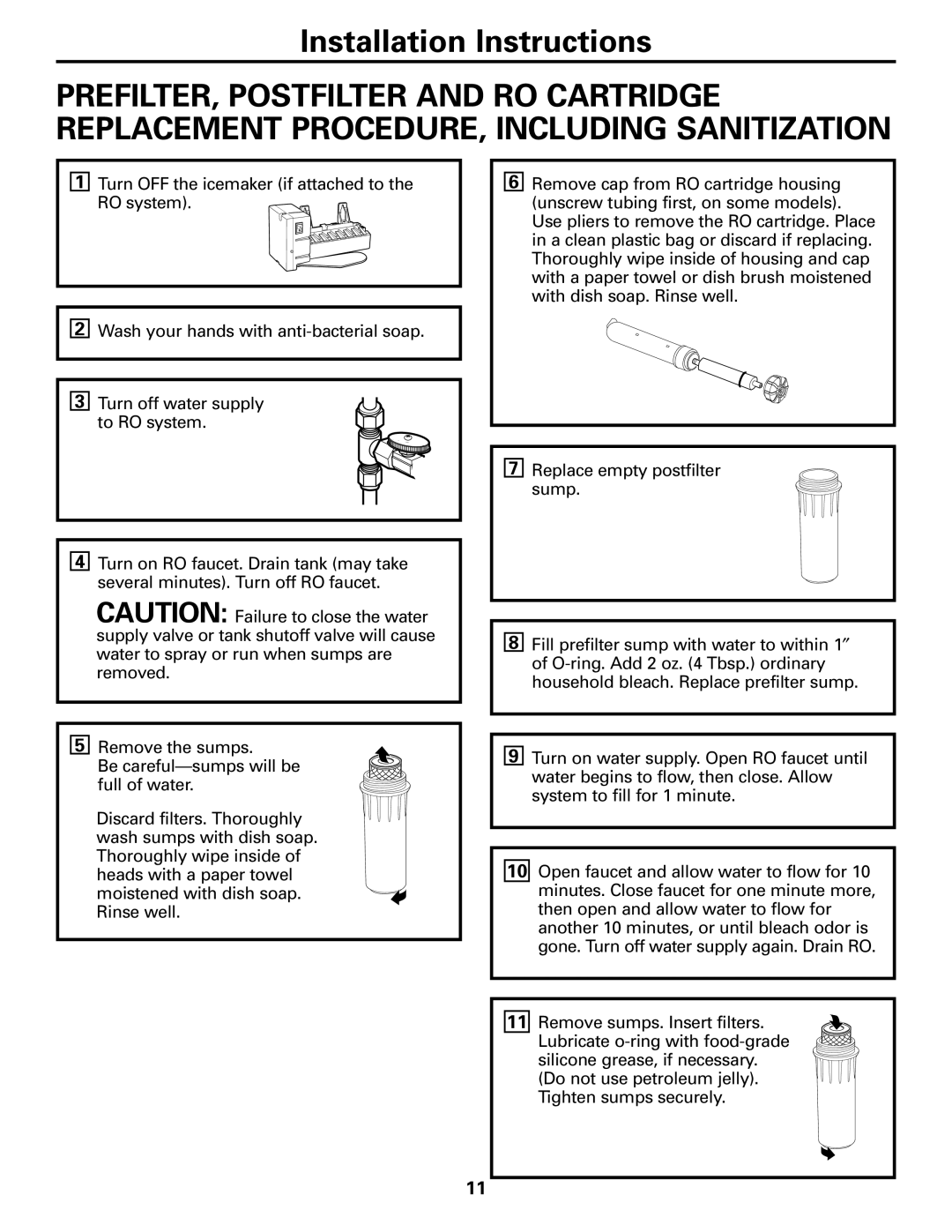 GE GXRM10G owner manual Installation Instructions 