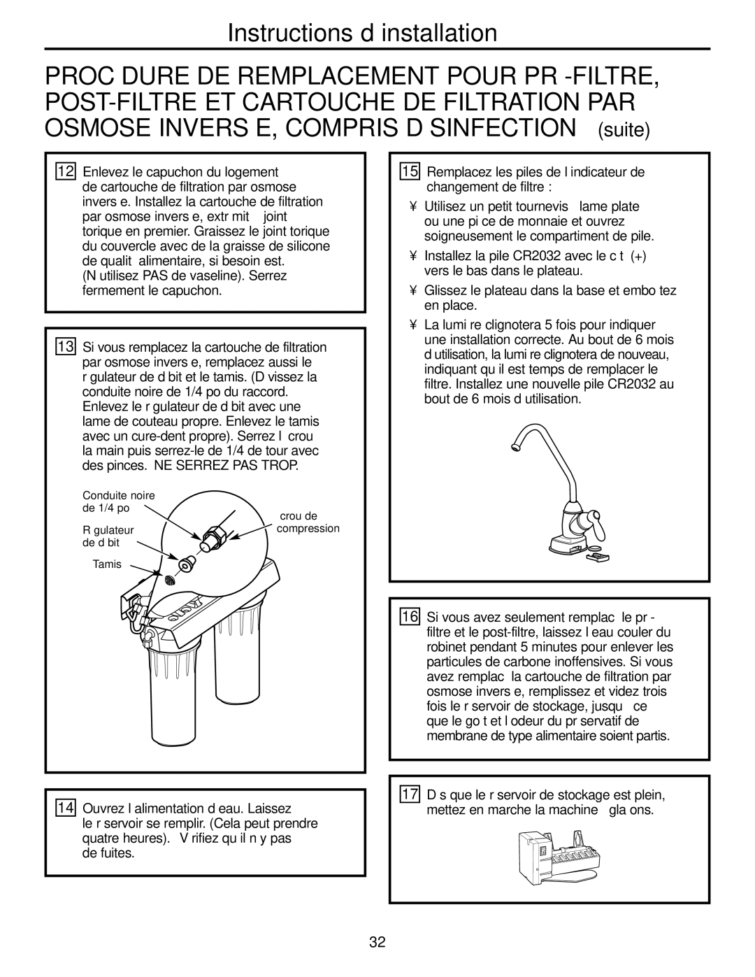 GE GXRM10G owner manual De fuites 