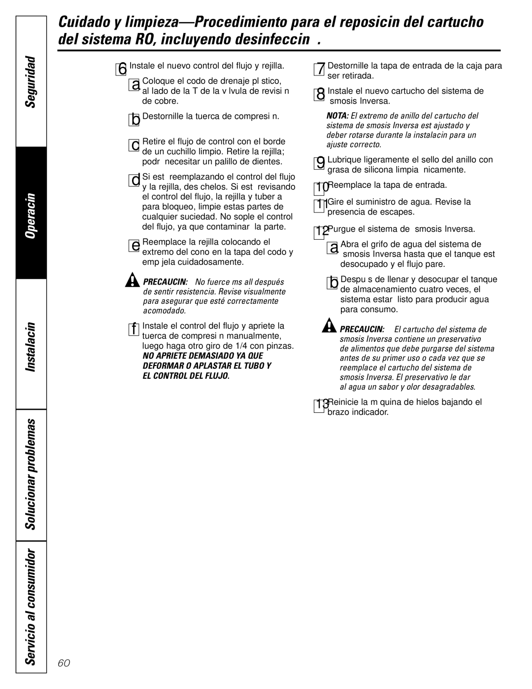 GE GXRV10ABL01 owner manual Servicio al consumidor Solucionar problemas 