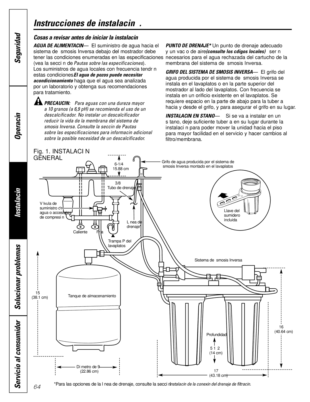 GE GXRV10ABL01 owner manual Servicio al consumidor Solucionar, Cosas a revisar antes de iniciar la instalación 