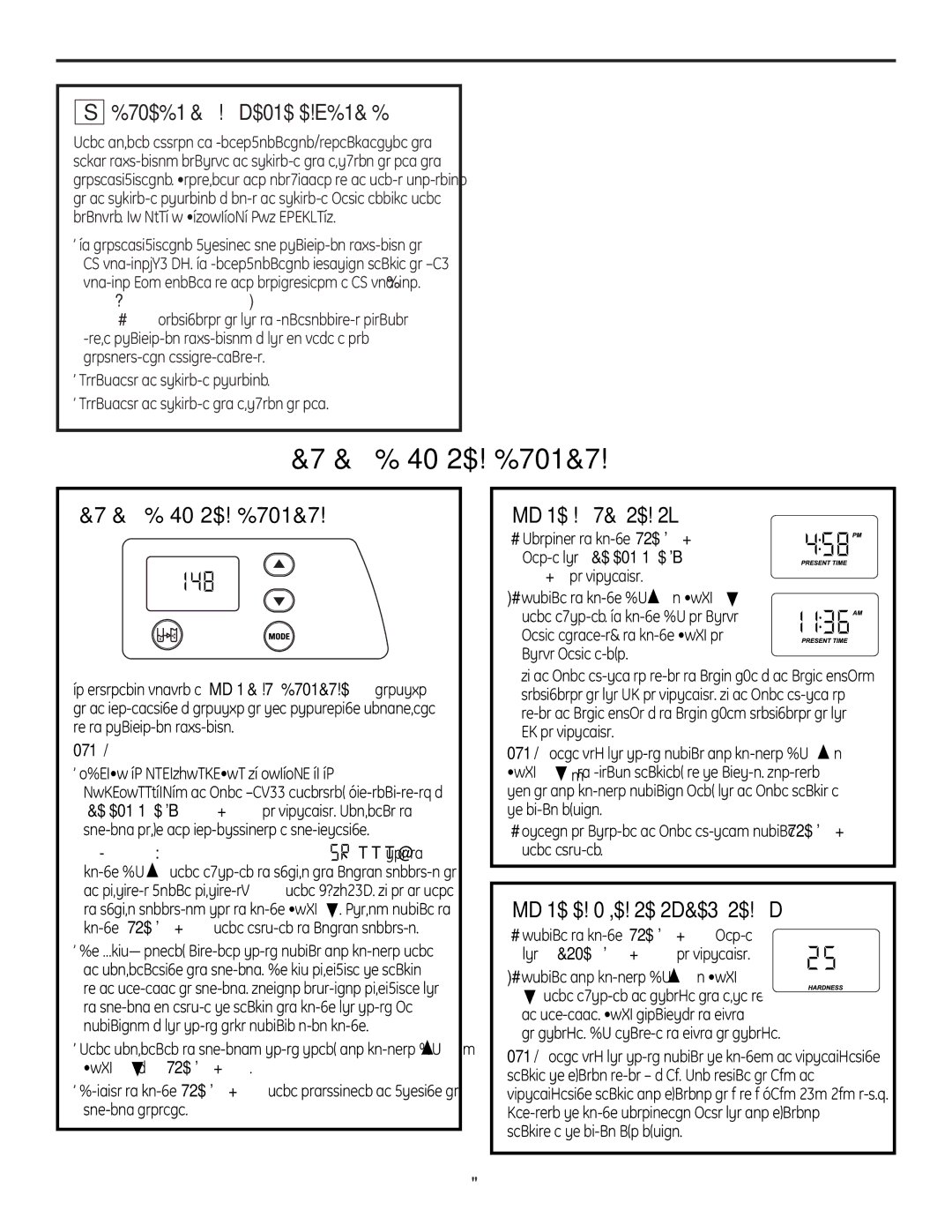 GE GXSF30H installation instructions Conectar a LA Fuente Eléctrica, Programación DEL Control, Ajuste LA Hora DEL DÍA 