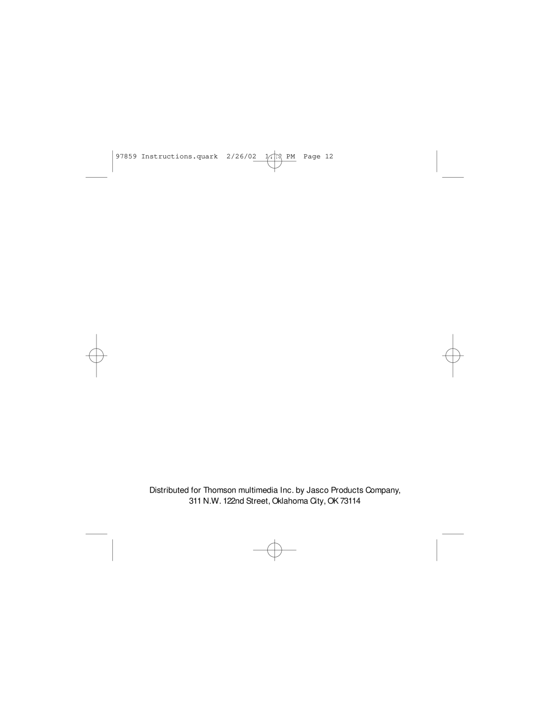 GE HO97859 instruction manual Instructions.quark 2/26/02 128 PM 