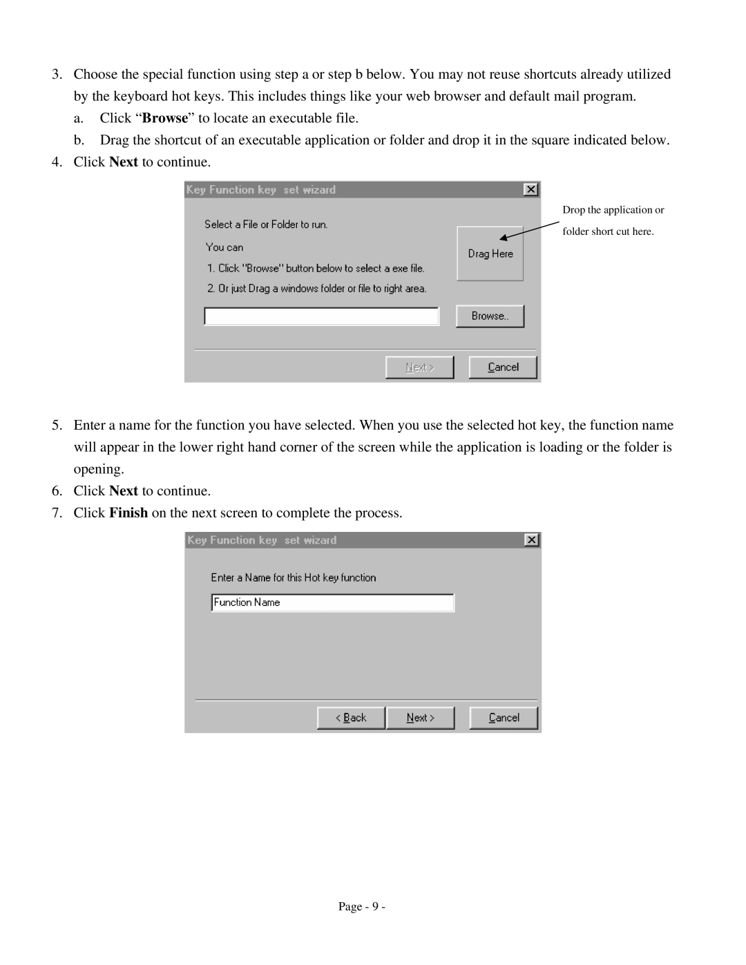 GE HO98056 user manual Drop the application or folder short cut here 