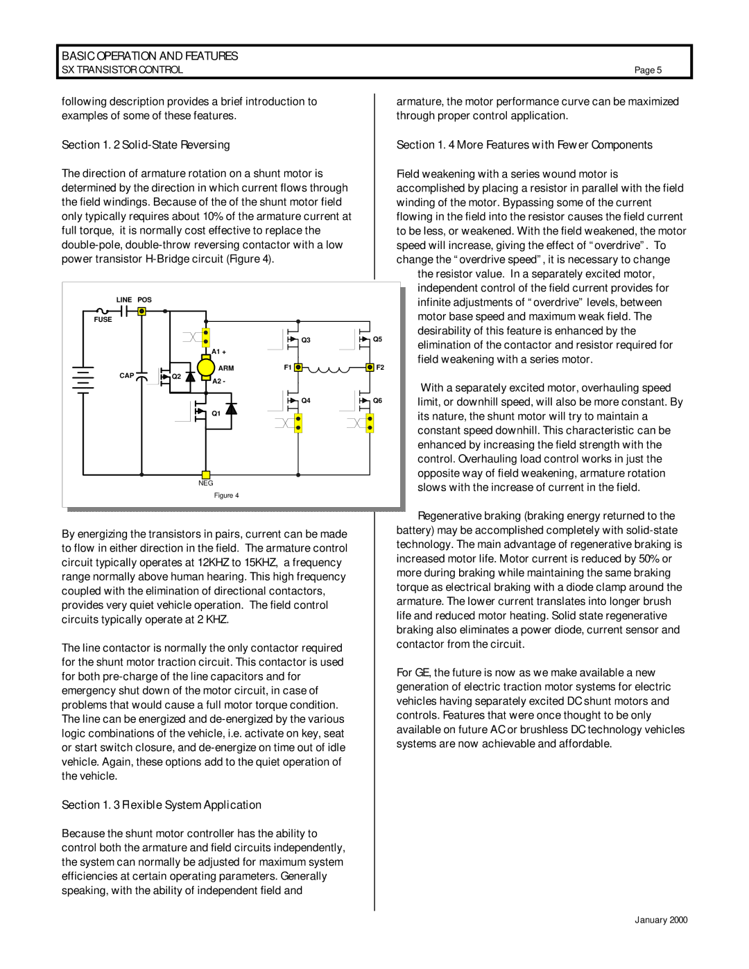 GE IC3645SR4U404N2 operation manual Solid-State Reversing, More Features with Fewer Components, Flexible System Application 