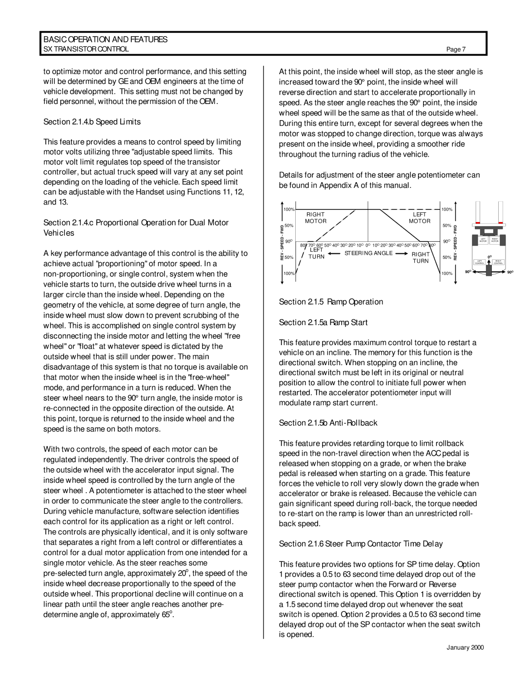 GE IC3645SR4U404N2 b Speed Limits, c Proportional Operation for Dual Motor Vehicles, Ramp Operation 5a Ramp Start 