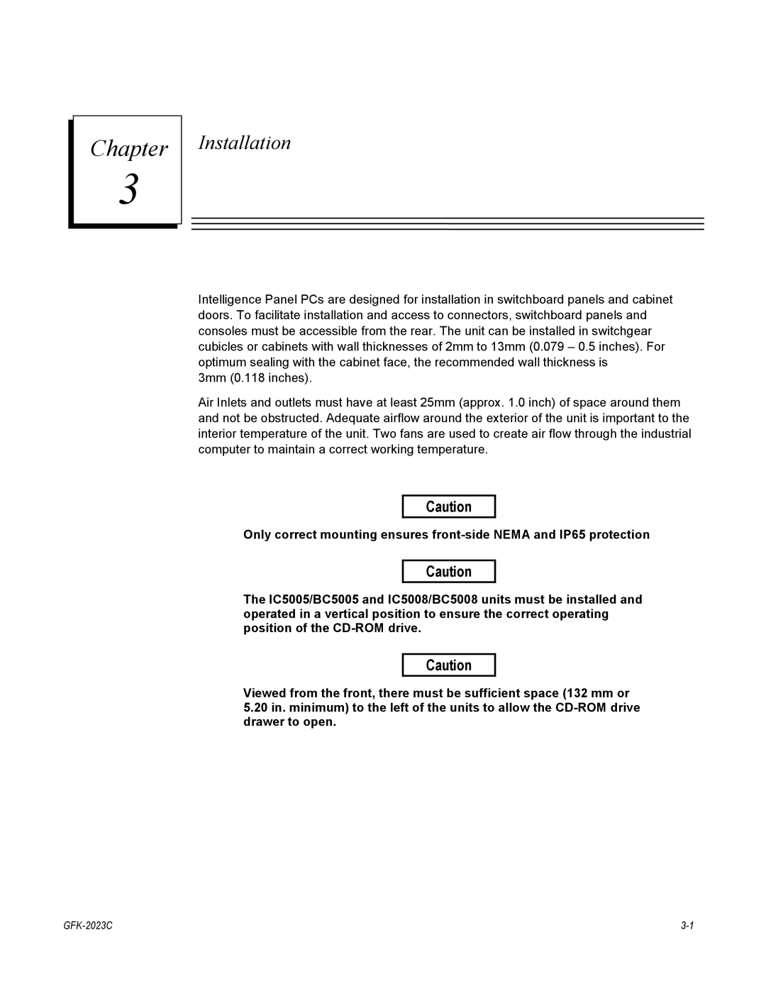 GE BC5008, IC5002, BC5005, IC5005, IC5008, BC5002 user manual Installation 