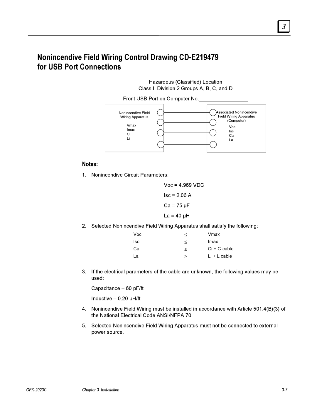 GE BC5008, IC5002, BC5005, IC5005, IC5008, BC5002 user manual Voc Vmax Isc Imax 