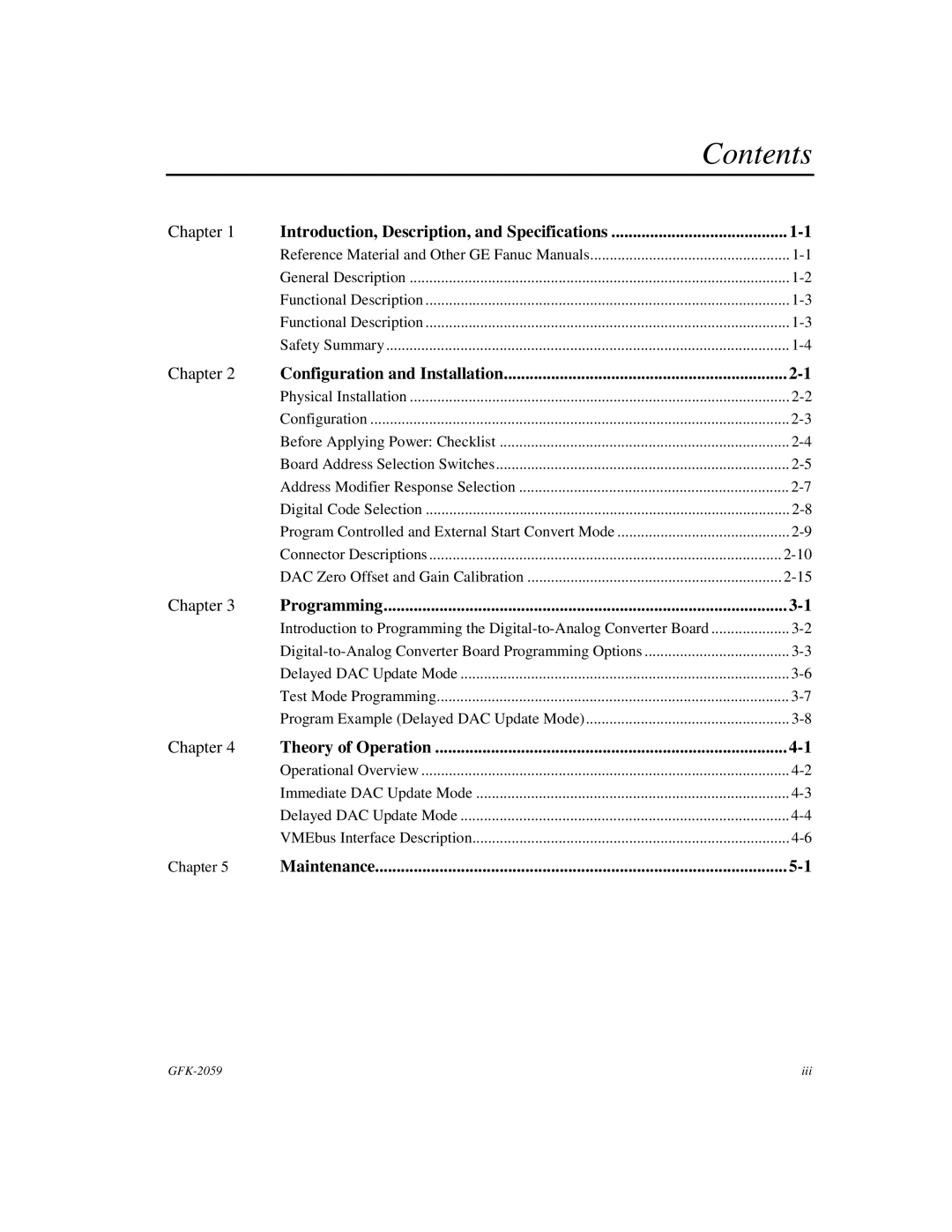 GE IC697VAL348 user manual Contents 