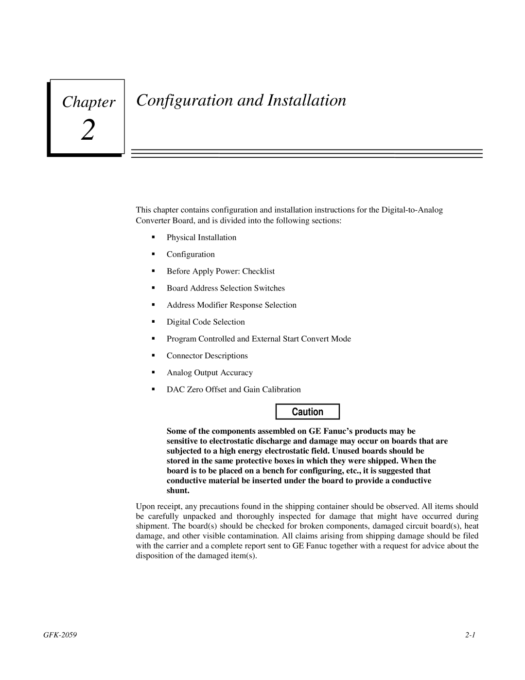 GE IC697VAL348 user manual Configuration and Installation 