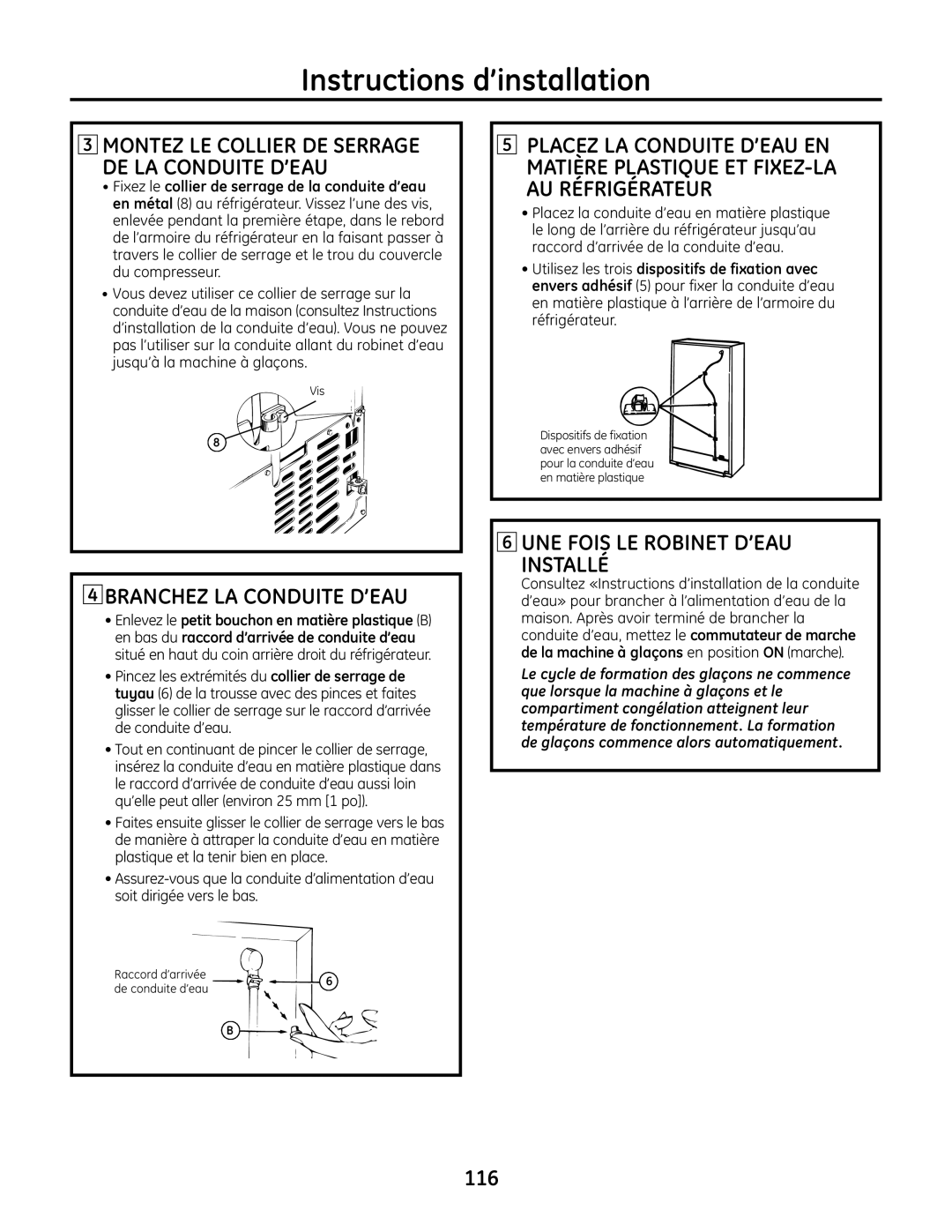 GE IM-6 installation instructions 116 