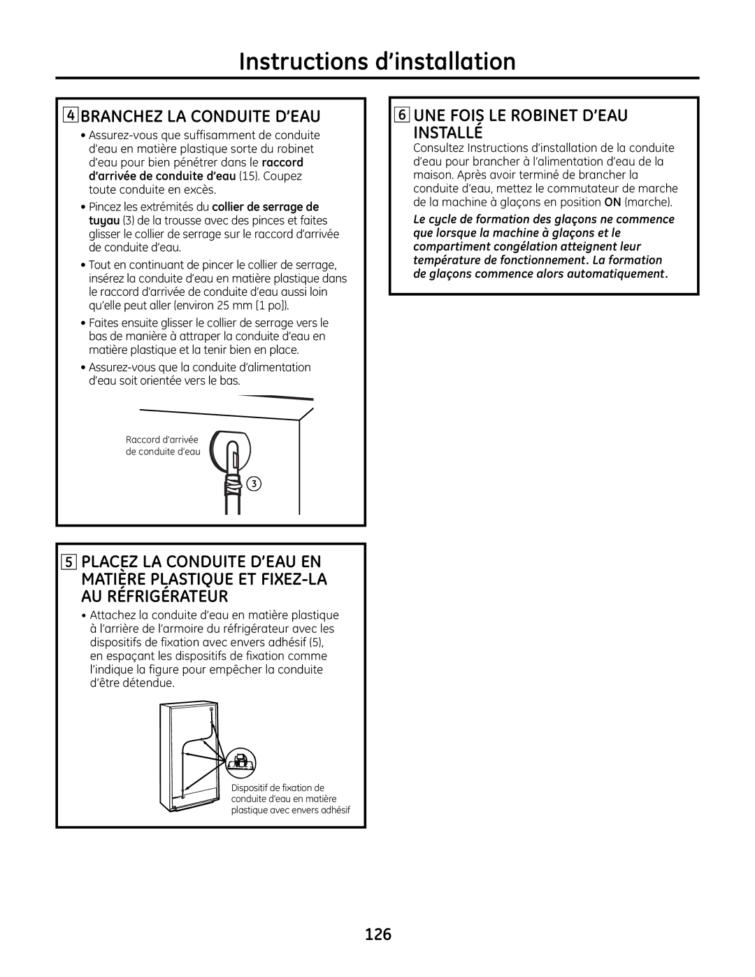 GE IM-6 installation instructions 126 