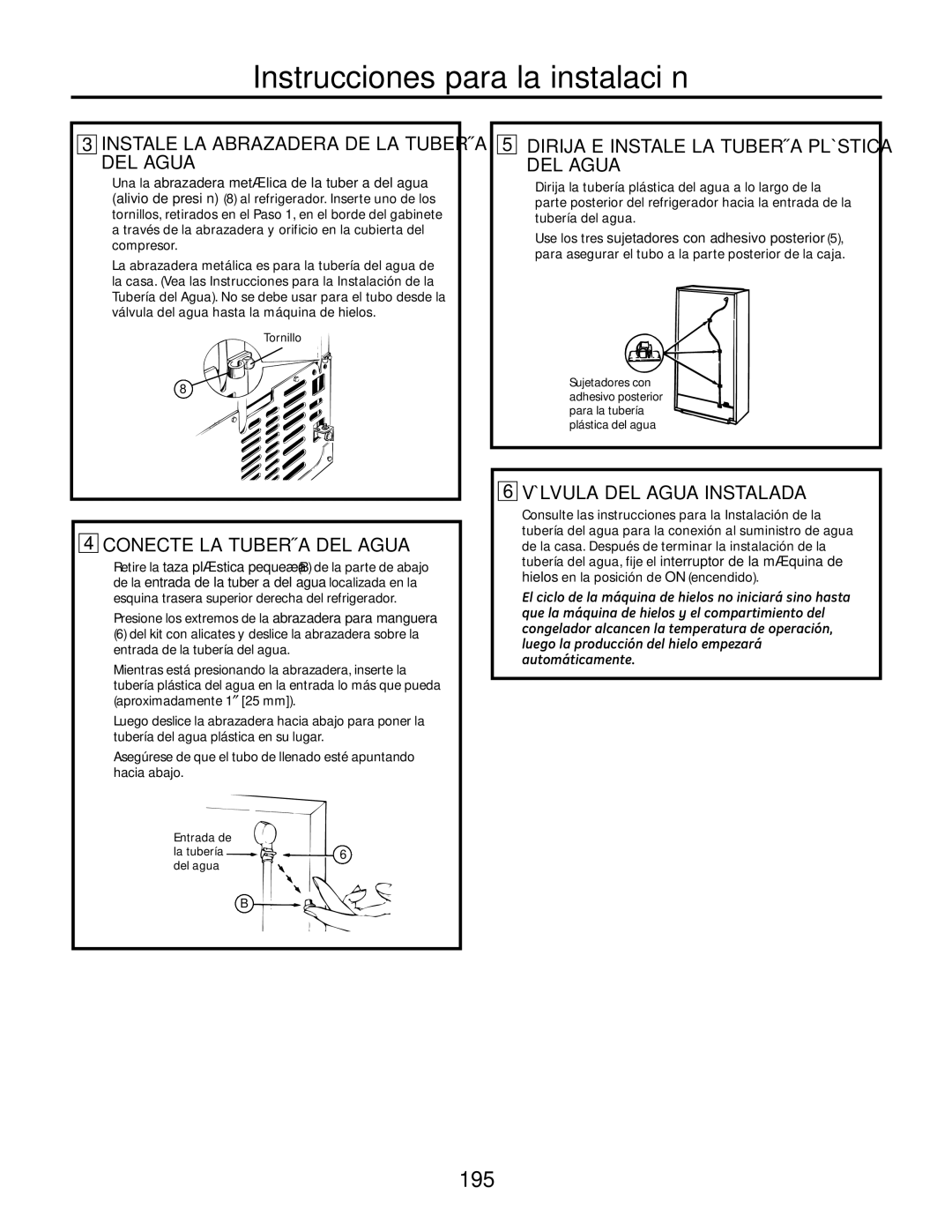 GE IM-6 installation instructions 195 