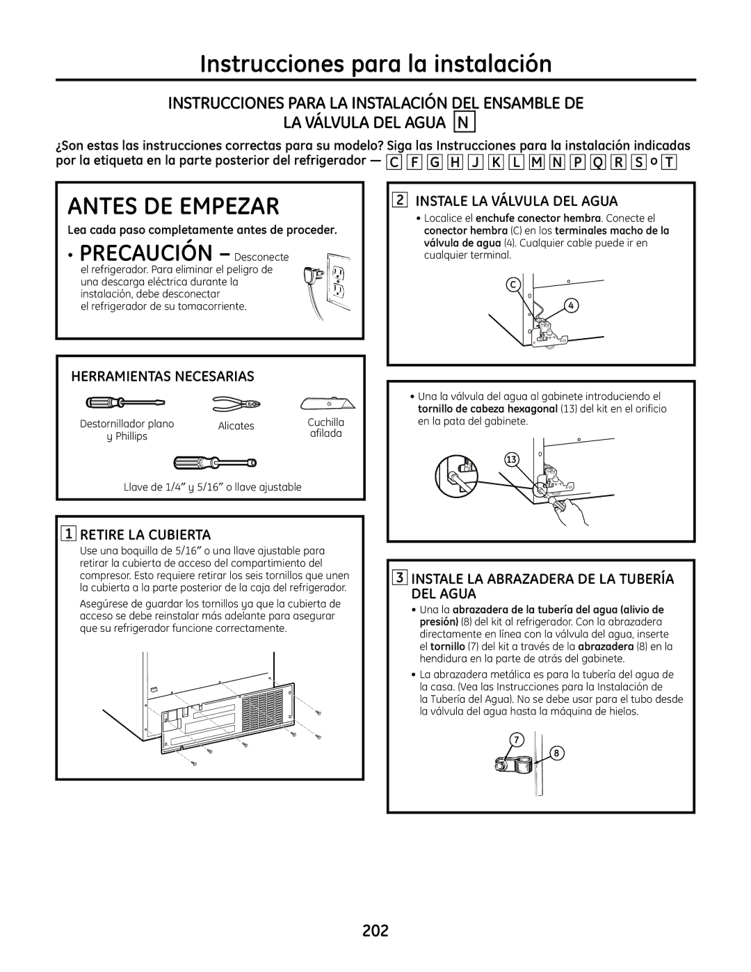 GE IM-6 installation instructions 202 