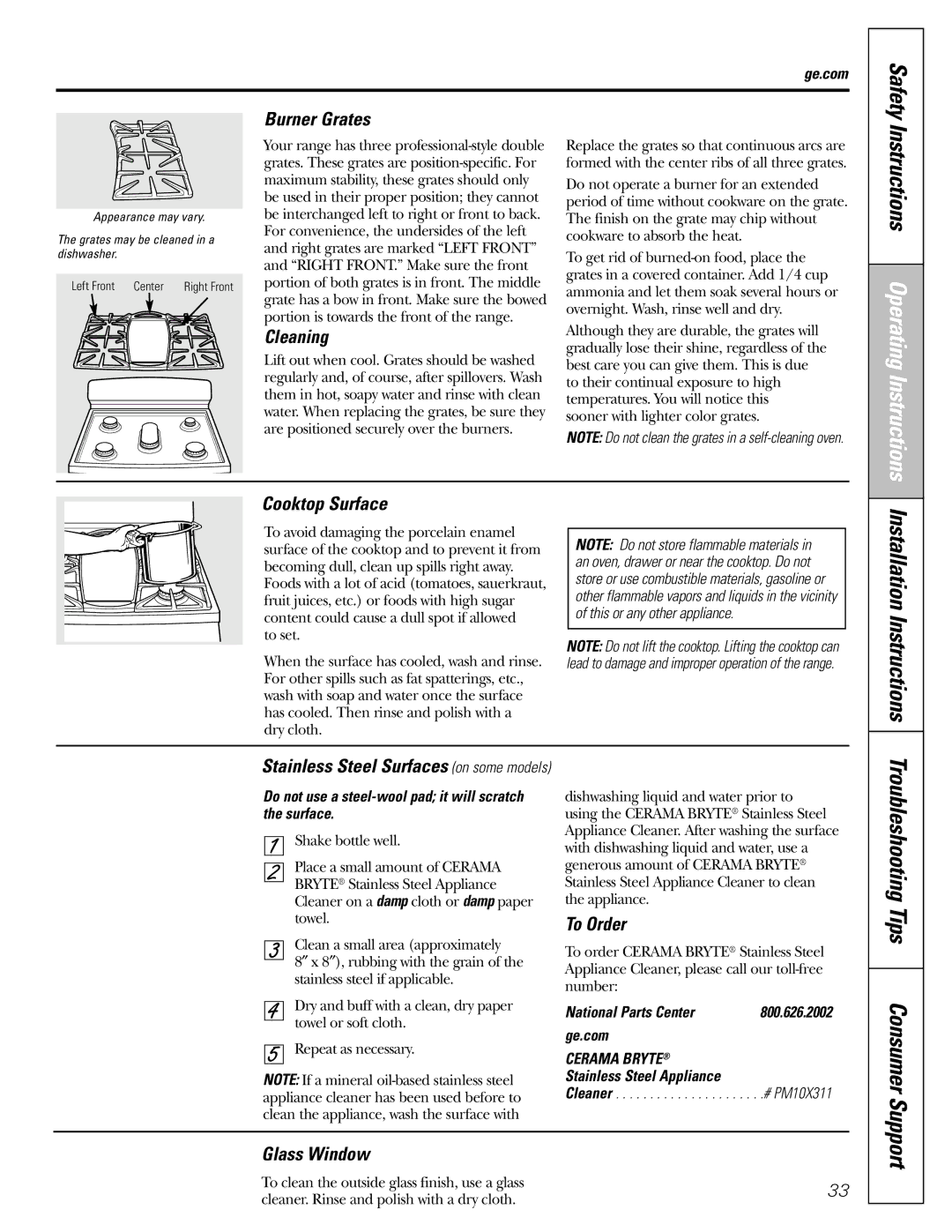 GE J2B918 installation instructions Troubleshooting Tips Consumer Support 