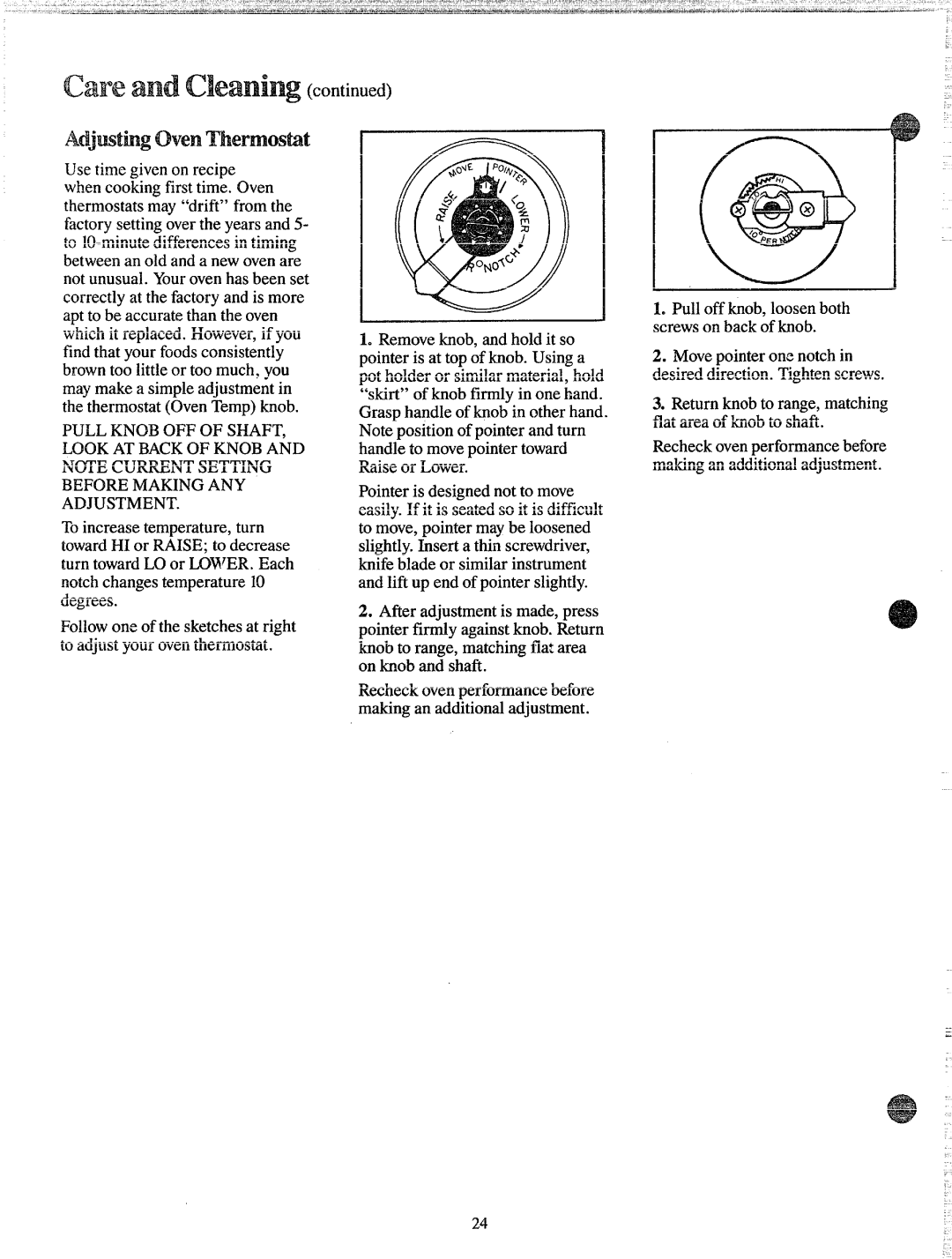 GE JSP27J, JB400GK, JB490GJ, JB391GK, JSP28GJ warranty Adjwthg ovenThermosbt 