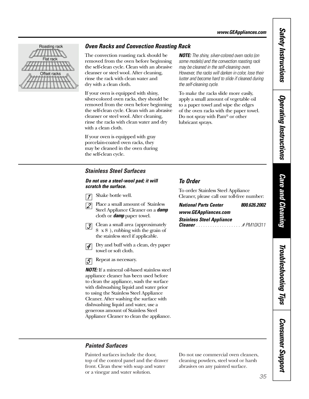 GE JB910 owner manual Tips Consumer Support, Safety Instructions Operating Instructions 