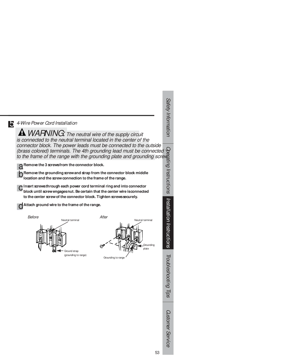 GE JB940 owner manual Before After 