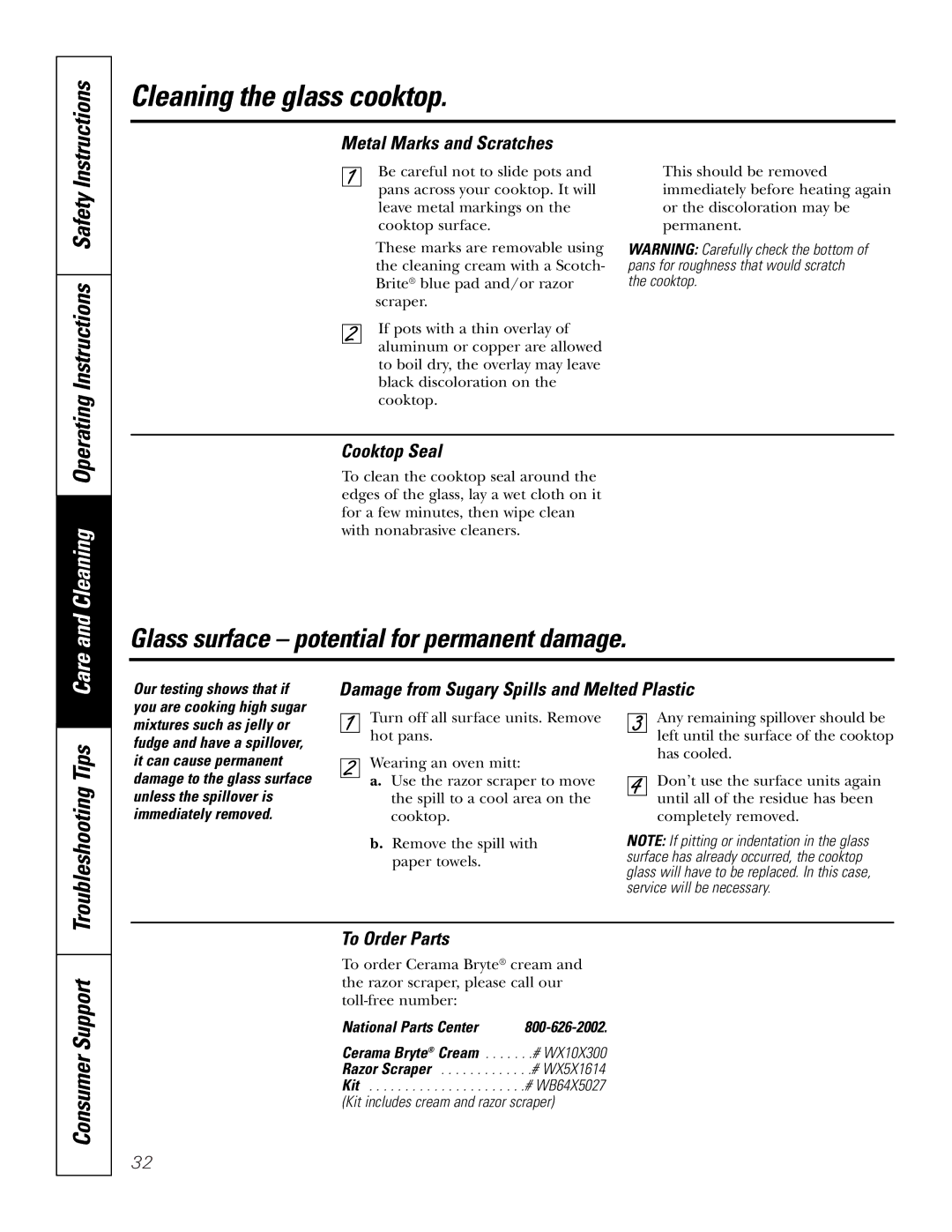 GE JB965 owner manual Troubleshooting Tips, Operating Instructions Safety 