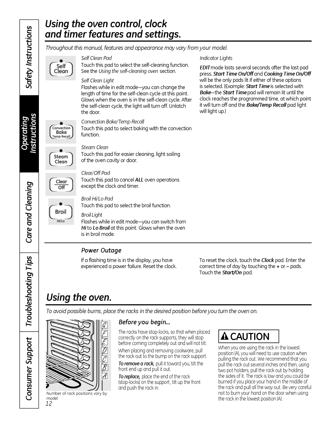 GE JBP28DRCC, 49-80591-2 owner manual Troubleshooting Tips, Before you begin…, Touch this pad to select the broil function 