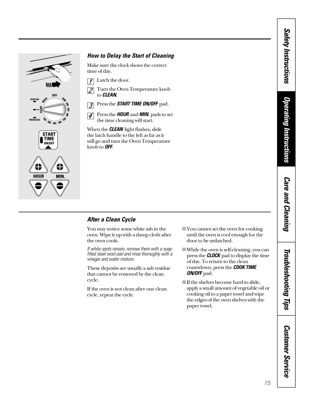 GE JBP26, JBP30 owner manual Safety Instructions Operating Instructions Care, Cleaning Troubleshooting Tips Customer Service 