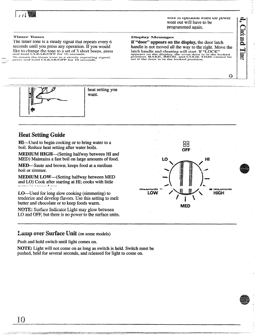 GE JBP45GR, JBP55GR, JBP56GR manual Heat hide, How tosetthe controls 