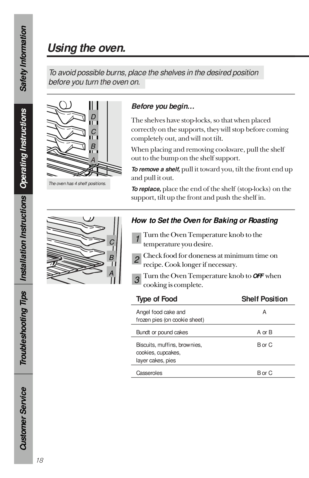 GE JBP76, JBP63, JBP77, JBP75 owner manual Using the oven, Before you begin… 