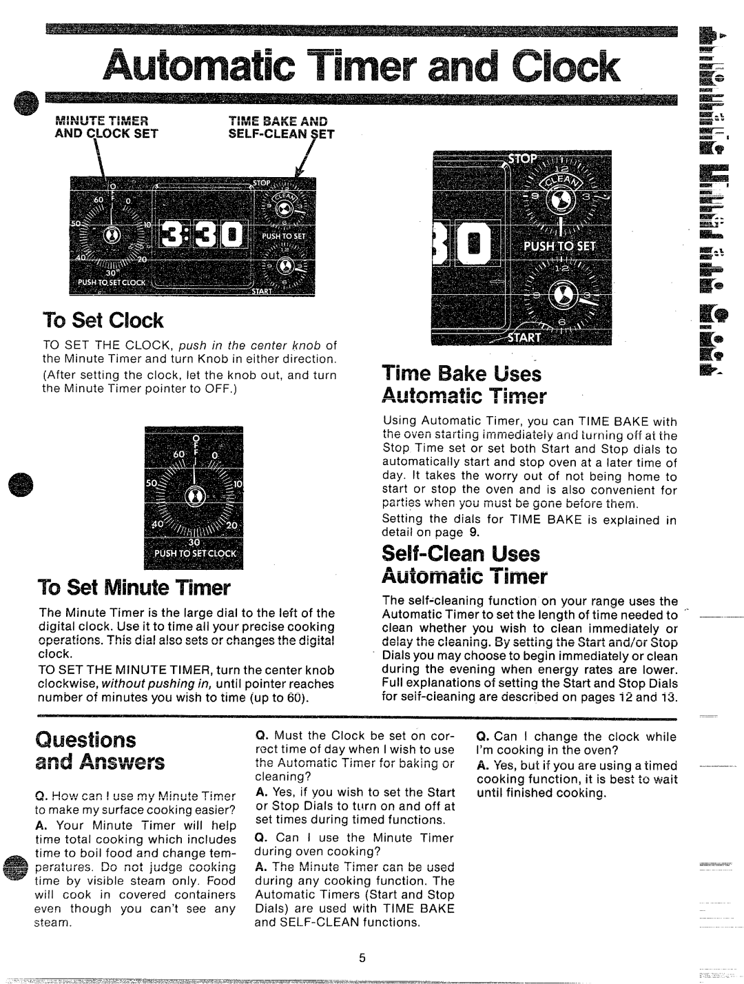 GE 49-4540, JBP87GD manual To setckd’, Time Uses, ‘T’irner 