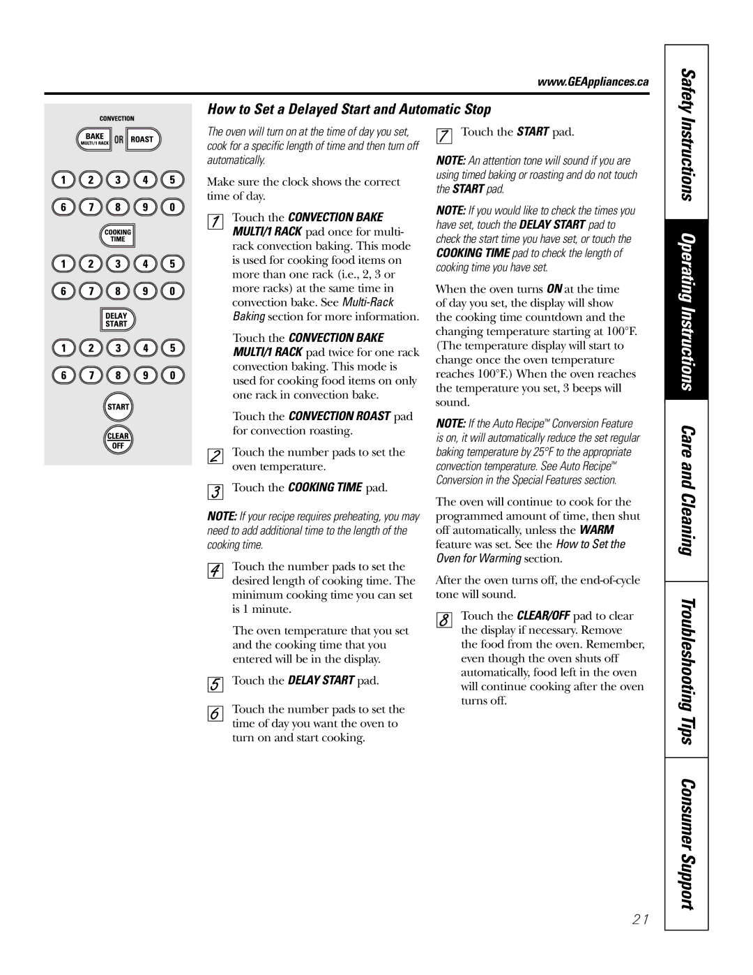 GE JCB905, JCB968 owner manual Safety 