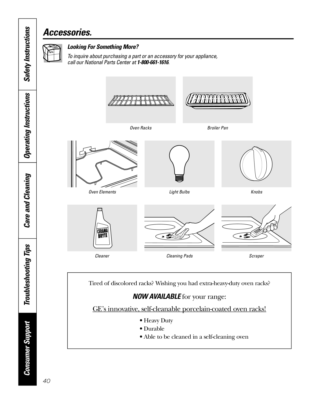 GE JCB968, JCB905 owner manual Accessories, Looking For Something More? 