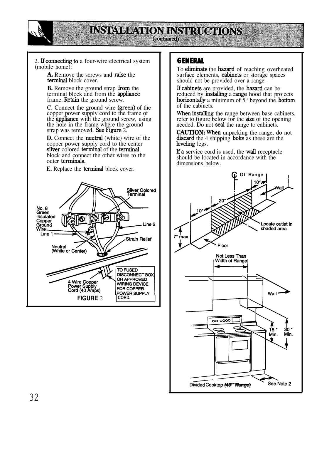 GE JCP67 manual =’‘~*Note2 