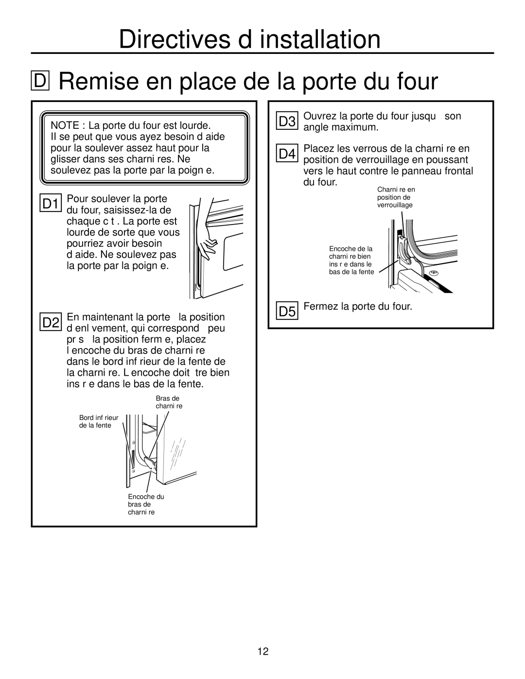 GE PCT920, JCTP30, JCKS10, JCKP70, JCKP30, JCTP70, PCK920, PCK916 Four du porte la de place en Remise, Four du porte la Fermez 