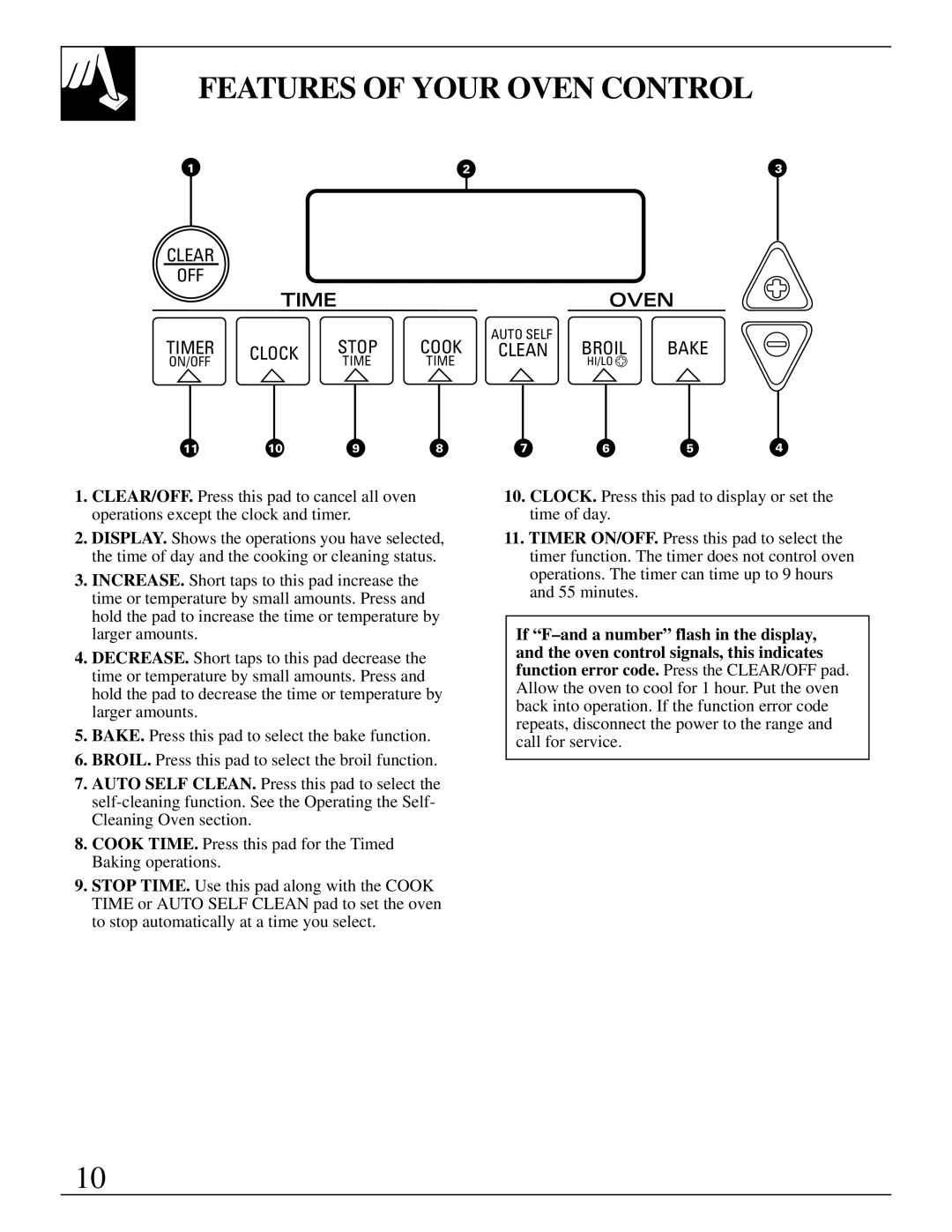 GE JDP37, JDP36 manual Features of Your Oven Control, Timeoven 