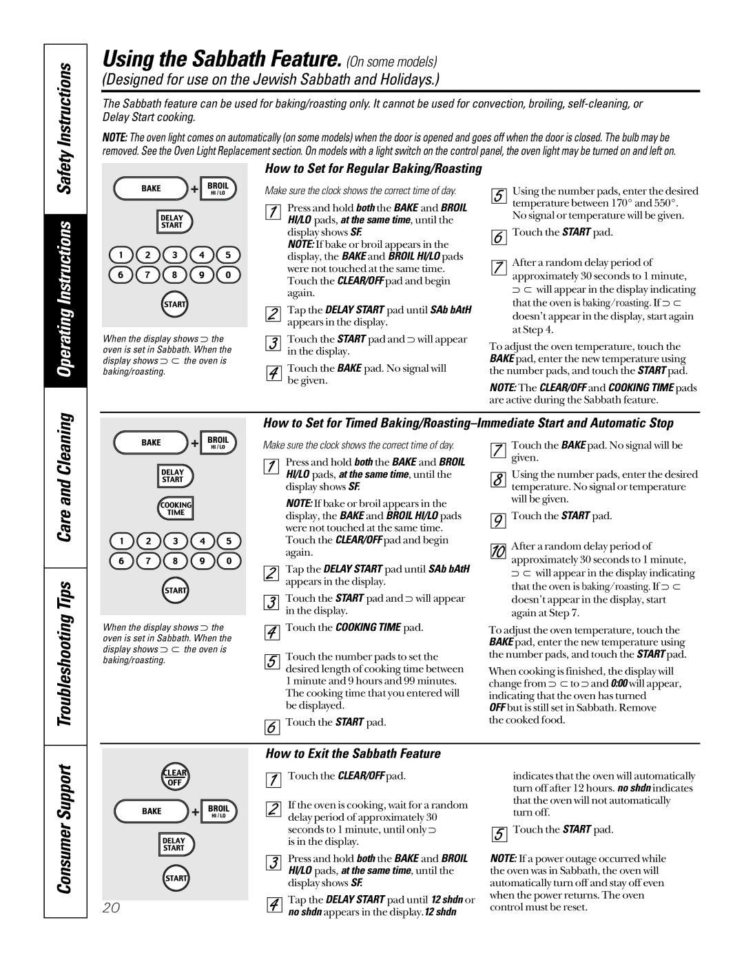 GE JDP46WDWW owner manual Using the Sabbath Feature. On some models, How to Exit the Sabbath Feature 