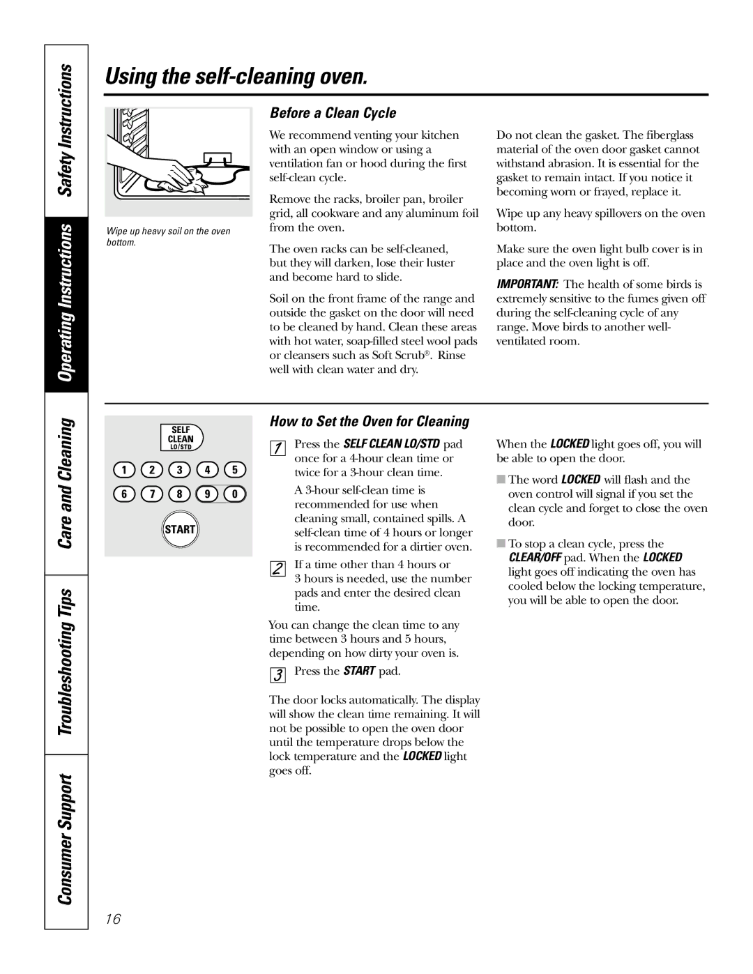 GE JDP47 owner manual Using the self-cleaning oven, Before a Clean Cycle 