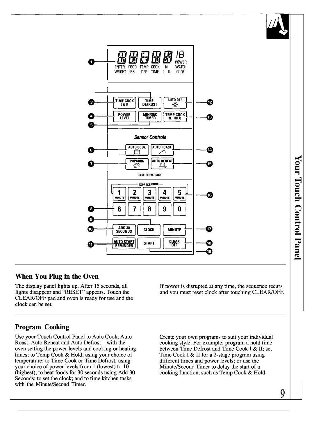 GE JE1468L operating instructions I+poHRNl, When You Plug in the Oven, Program Cooking 