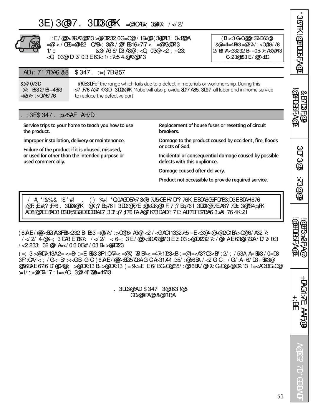 GE JgB280, JgB290 manual Mabe Will Replace, What Mabe Will Not Cover, Warrantor Mabe Canada Inc Burlington, Ontario 