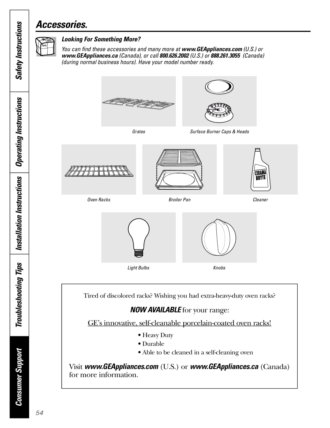 GE JGB902 installation instructions Accessories, Looking For Something More? 