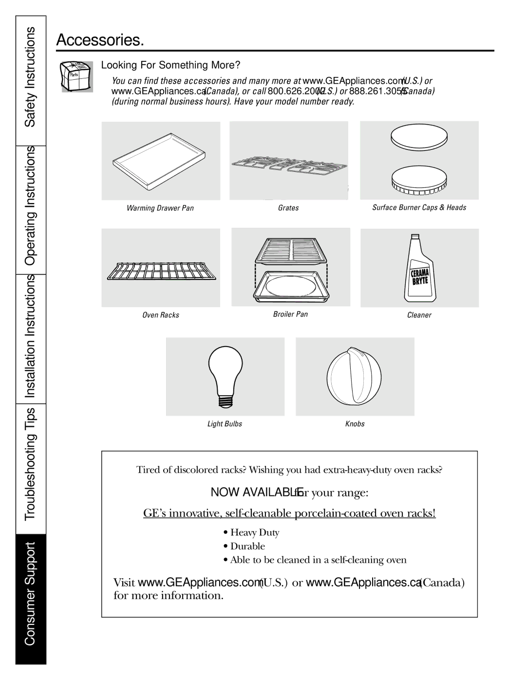 GE JGB920 installation instructions Accessories, Looking For Something More? 