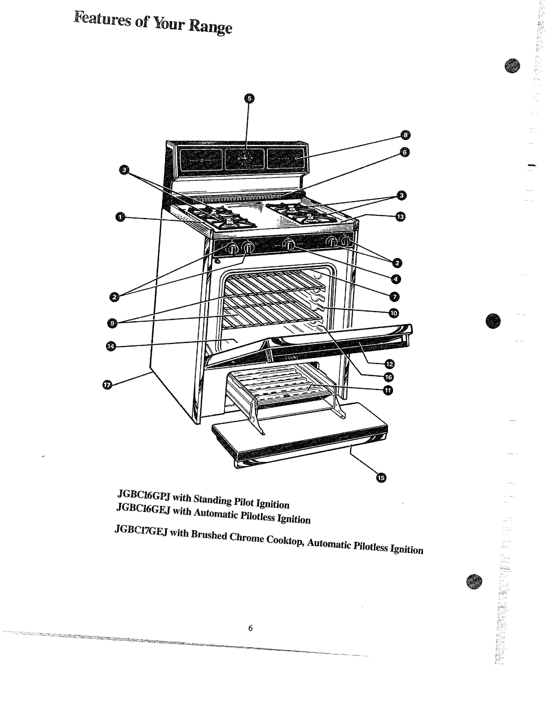 GE JGBC16GPJ manual Pilotless Ignition 