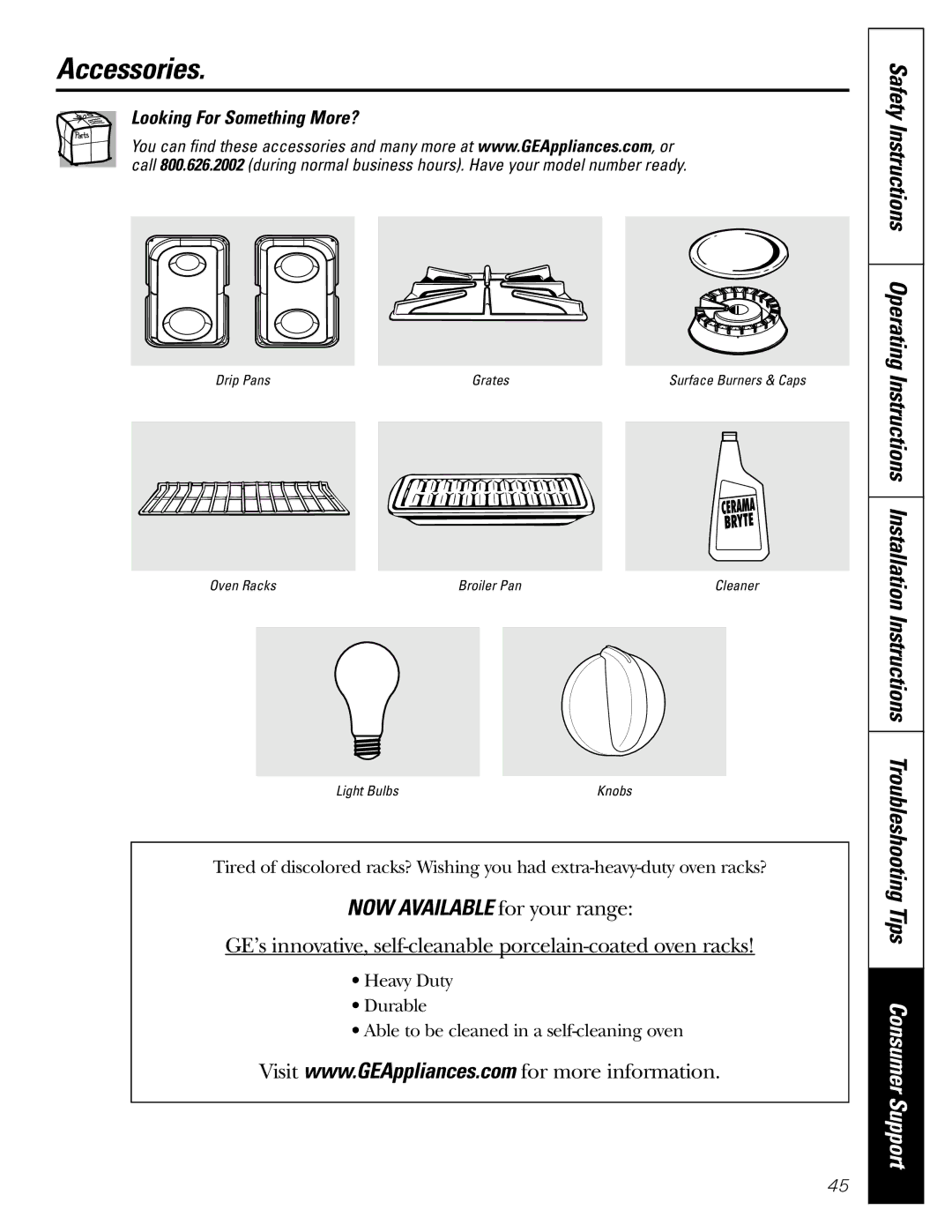 GE JGBC20 installation instructions Accessories, Looking For Something More? 